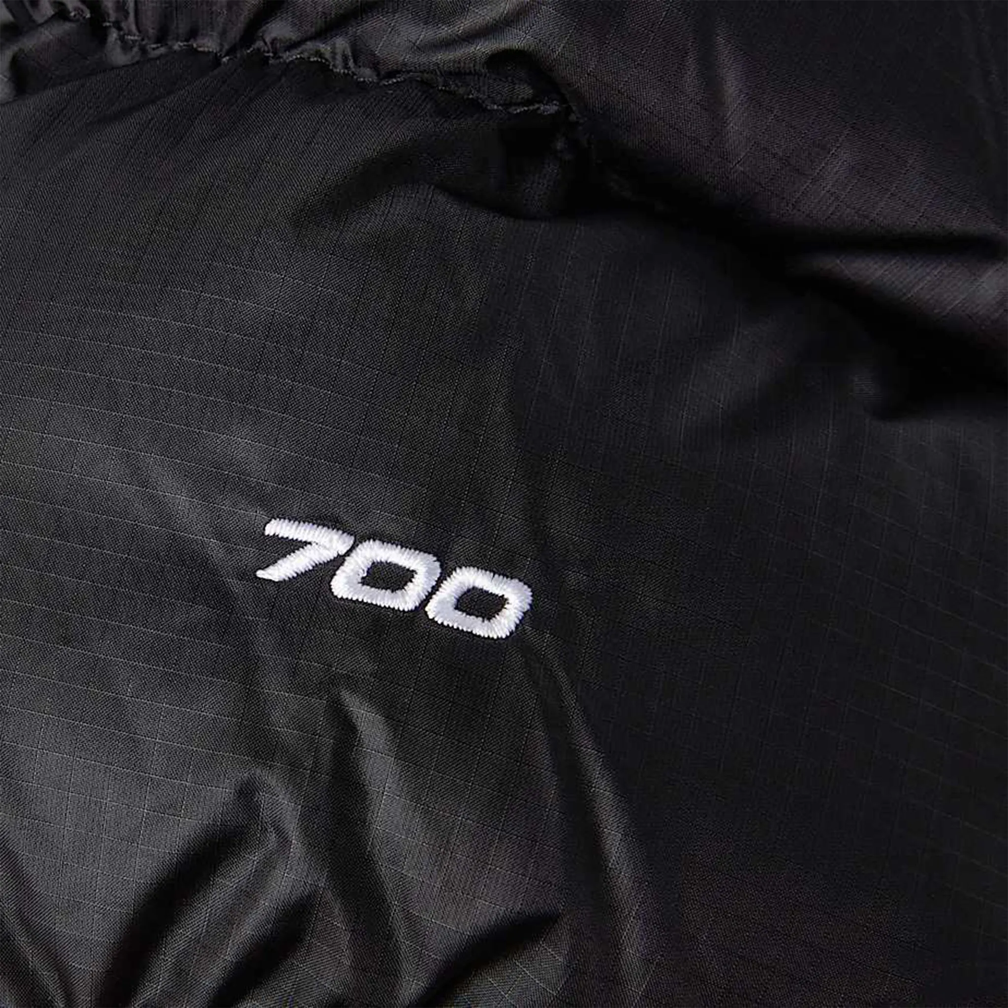 Detailed View of The North Face 1996 Retro Nuptse Black Jacket